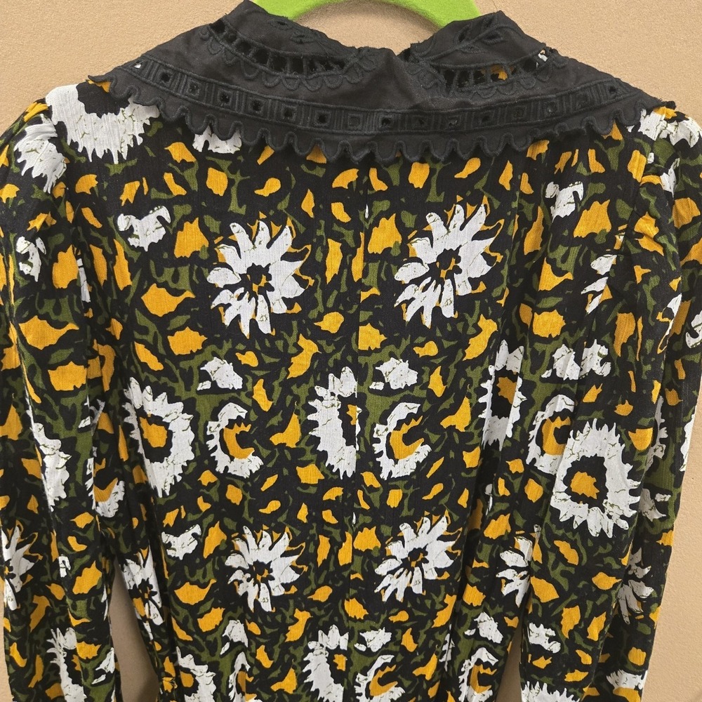 Walter Baker Cottagecore Floral Collared Dress Dark‎ Academia Whimsygoth - Picture 11 of 14